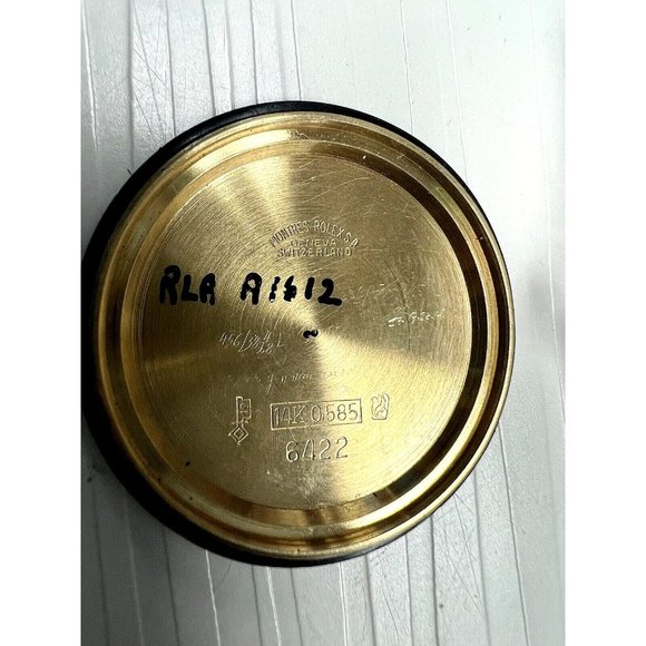 Rolex Oyster Precision Men's Watch Vintage Swiss Hand Wind 14k Gold Case - Picture 7 of 13